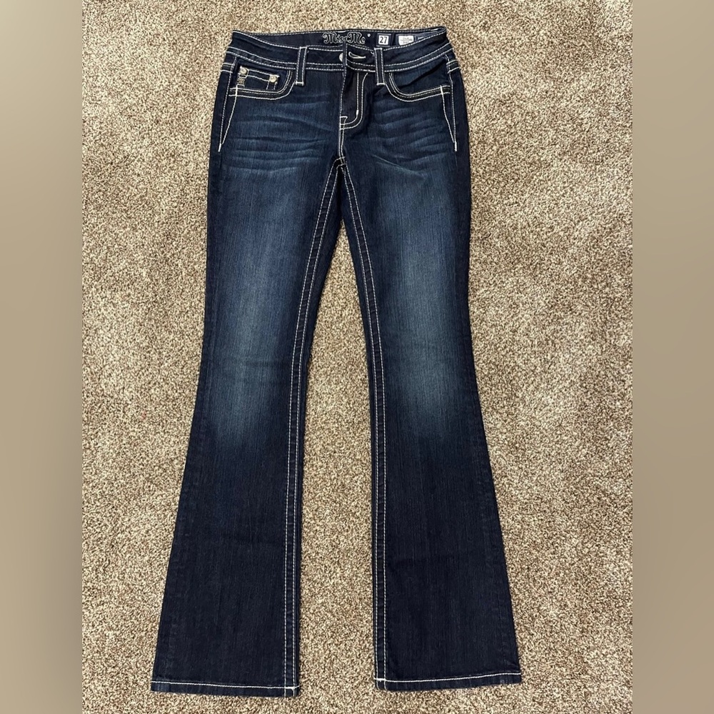 NWOT MISS ME BOOTCUT DENIM JEANS.